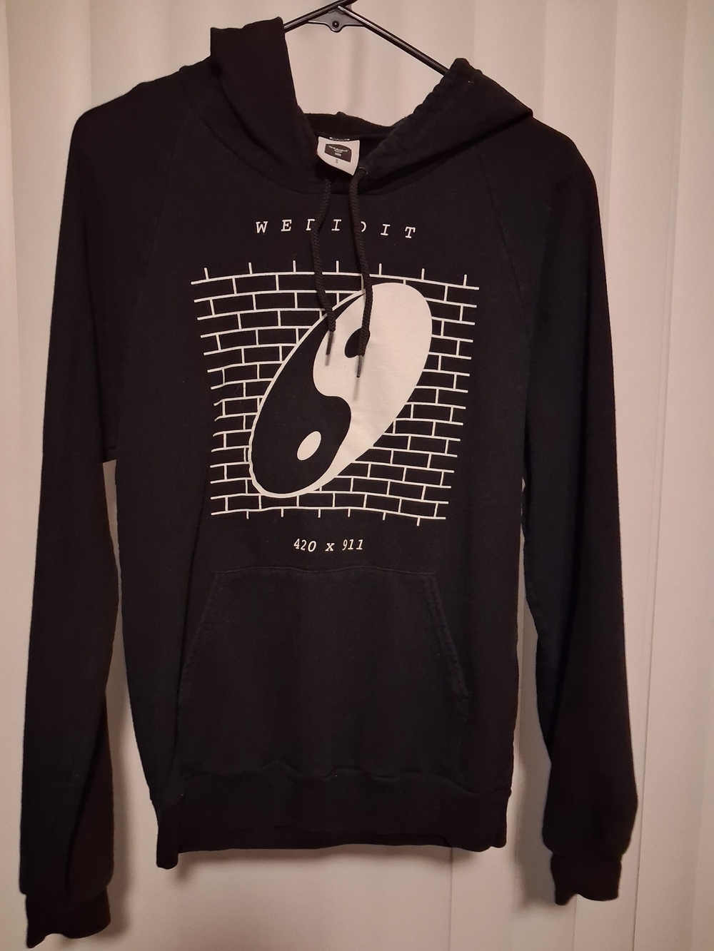 WeDidIt Brickwall Yin-Yang Hoodie Limited Edition Original Merch - Picture 1 of 2
